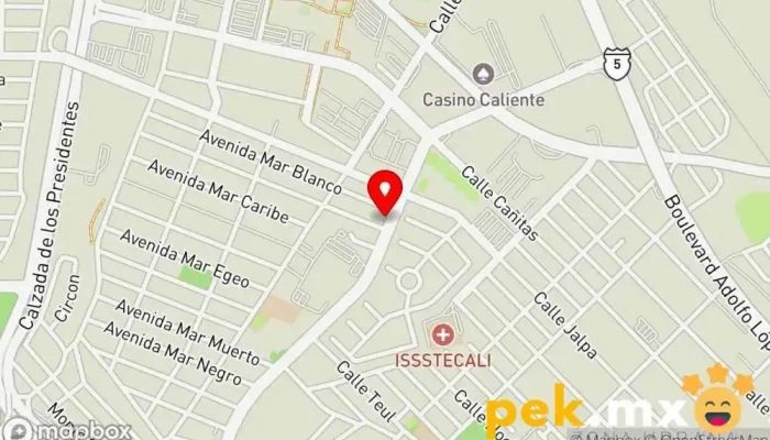 mapa de Cerrajeria California Cerrajero en Mexicali