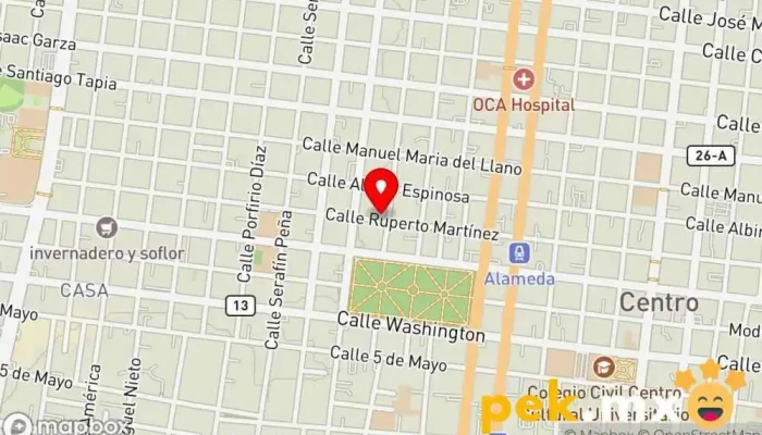 mapa de Cerrajeria CerraNet Cerrajero en Monterrey