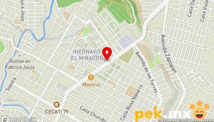 mapa de Cerrajería César tepic Cerrajero en Tepic