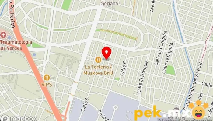 mapa de Cerrajeria Charly Cerrajero en Naucalpan de Juárez