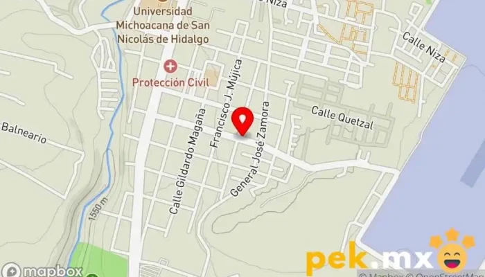 mapa de Cerrajería Chávez Cerrajero en Uruapan