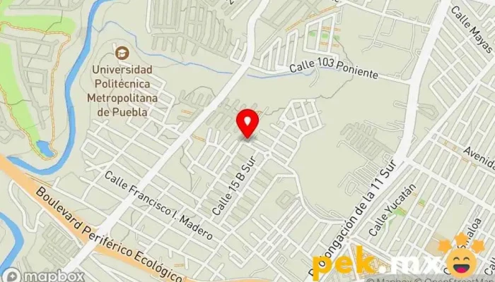 mapa de Cerrajeria Checo's Cerrajero en Heroica Puebla de Zaragoza