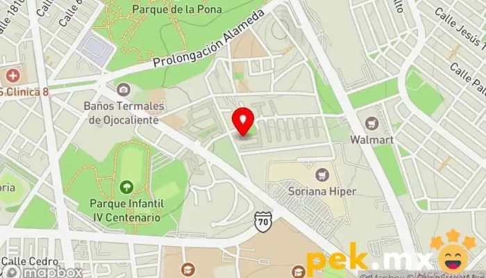 mapa de Cerrajería Continental Cerrajero en Aguascalientes