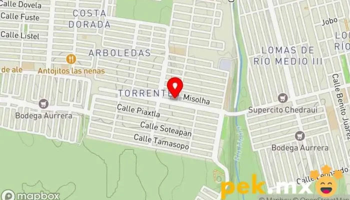 mapa de Cerrajería Cuéllar Cerrajero en Veracruz