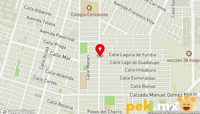 mapa de cerrajeria d' seguridad. serv. a dom. llaves al min. Cerrajero en Torreón