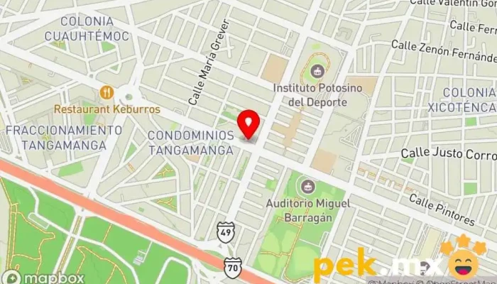 mapa de Cerrajeria de la Rosa Cerrajero en San Luis Potosí