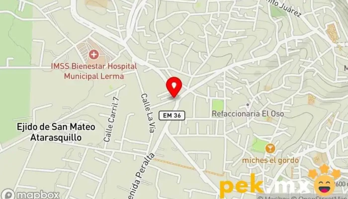 mapa de Cerrajeria DE LA ROSA Programacion De Llaves Cerrajero en San Mateo Atarasquillo
