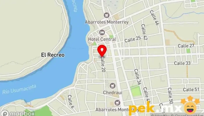 mapa de Cerrajería Del Ángel Cerrajero en Tenosique de Pino Suárez
