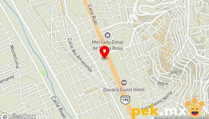 mapa de Cerrajería del Centro Cerrajero en Oaxaca de Juárez