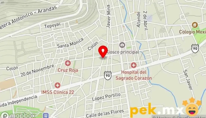 mapa de Cerrajería Diaz Cerrajero en Atotonilco el Alto