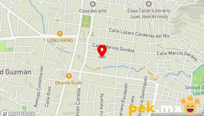 mapa de Cerrajeria Dkeys Servicio de duplicación de llaves en Cdad. Guzmán