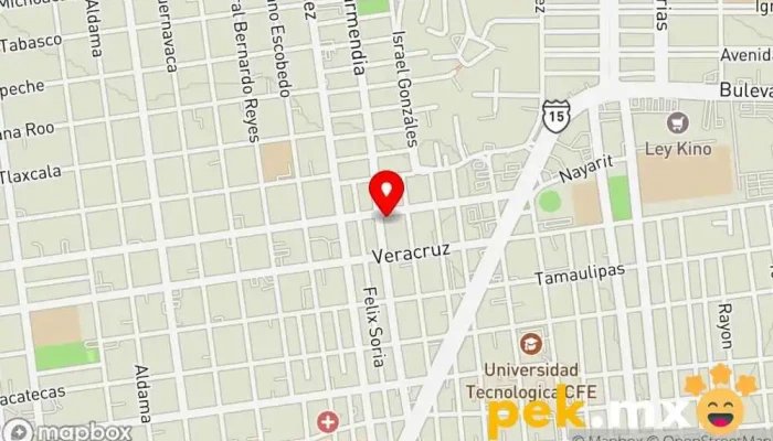 mapa de Cerrajería El Cheché Cerrajero en Hermosillo