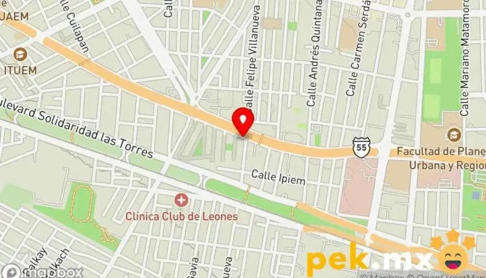 mapa de Cerrajería El Farito Cerrajero en Toluca de Lerdo