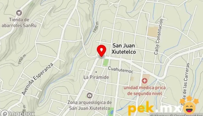 mapa de Cerrajeria El Llaverito Cerrajero en San Juan Xiutetelco