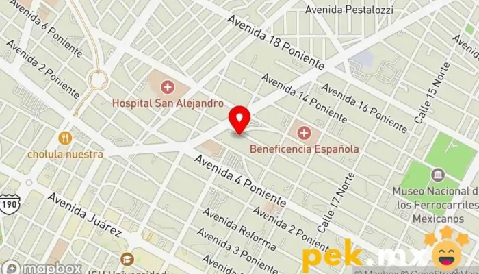 mapa de Cerrajería El perico Cerrajero en Heroica Puebla de Zaragoza