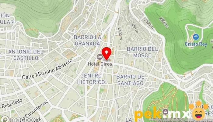 mapa de Cerrajeria El Portal Cerrajero en Pachuca de Soto