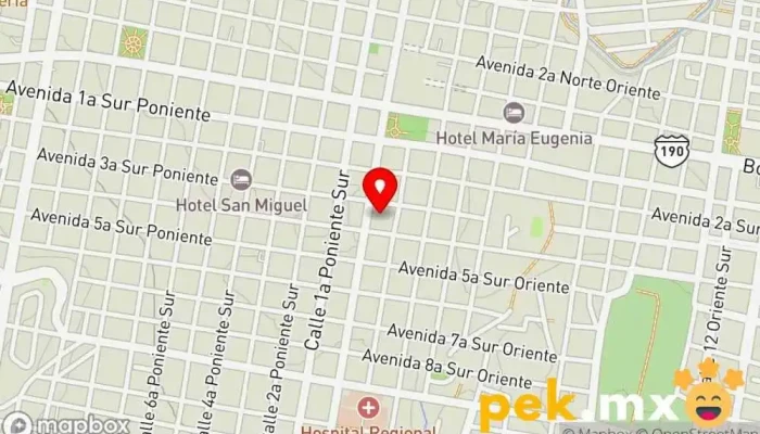 mapa de Cerrajería El Tianguis Cerrajero en Tuxtla Gutiérrez