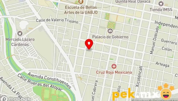 mapa de Cerrajería El Triunfo Cerrajero en Oaxaca de Juárez