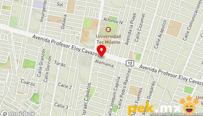 mapa de Cerrajeria en Monterrey Cerrajero, Taller de reparación de automóviles, Servicio de duplicación de llaves en Guadalupe