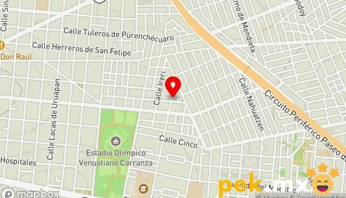 mapa de Cerrajeria Erendira Cerrajero en Morelia