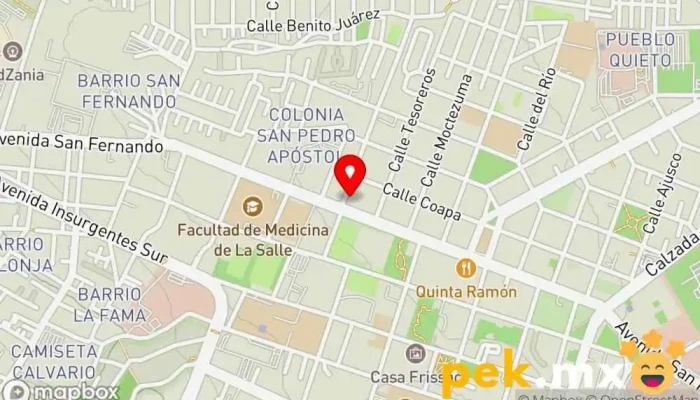 mapa de Cerrajería Erosa Cerrajero en Tlalpan, Ciudad de México