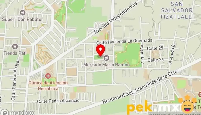 mapa de Cerrajería Espinoza Cerrajero en San Salvador Tizatlalli