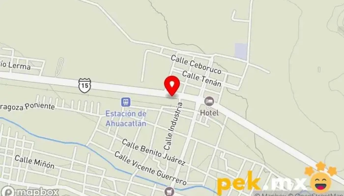 mapa de Cerrajería Franco Cerrajero en Ahuacatlán
