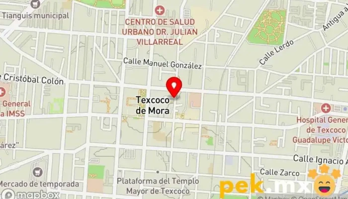 mapa de Cerrajería Gabriel Cerrajero en Texcoco de Mora