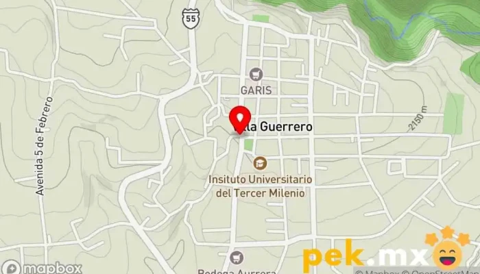 mapa de Cerrajeria Garfias Cerrajero en Villa Guerrero