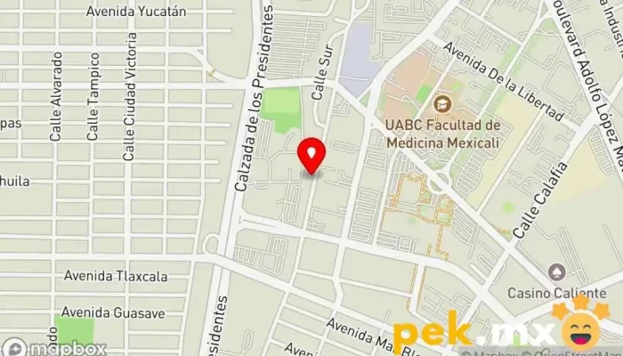 mapa de Cerrajeria Gonzalez Cerrajero en Mexicali