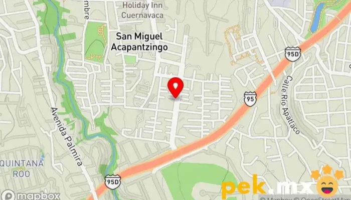 mapa de Cerrajería Granda Cerrajero en Cuernavaca
