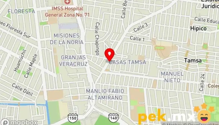 mapa de Cerrajeria Gum Cerrajero en Veracruz