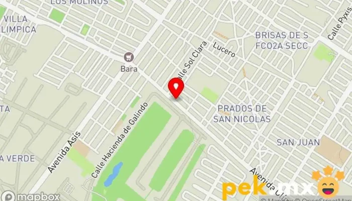 mapa de Cerrajería Gus Móvil Cerrajero en León de los Aldama