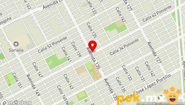 mapa de CERRAJERIA HERMANOS EK Servicio de duplicación de llaves en Cancún