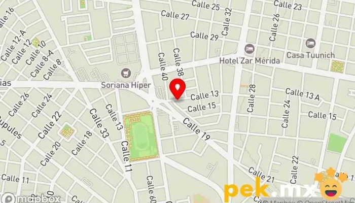 mapa de Cerrajería Hernández Merida Cerrajero en Mérida