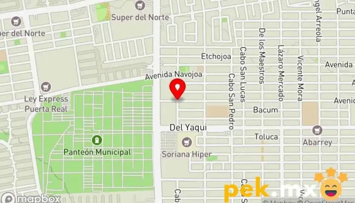 mapa de Cerrajeria inri's Cerrajero, Servicio de lavado de coches, Ayuda doméstica, Servicio de duplicación de llaves en Hermosillo