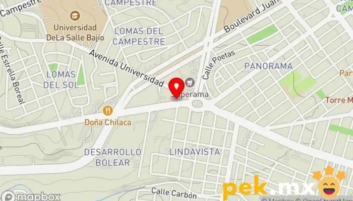 mapa de Cerrajeria Insurgentes Cerrajero en León de los Aldama