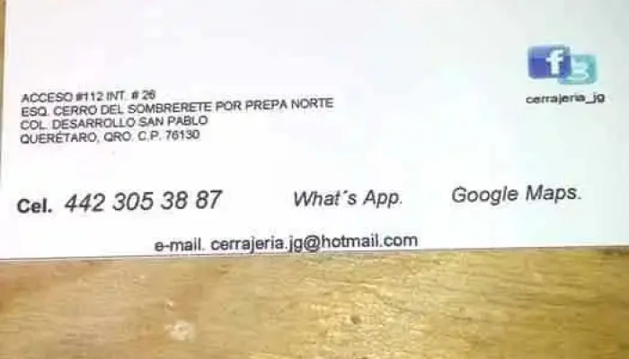 Cerrajeria Jg Del Propietario - Santiago de Querétaro
