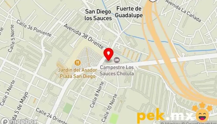 mapa de Cerrajería La crom Cerrajero en Heroica Puebla de Zaragoza