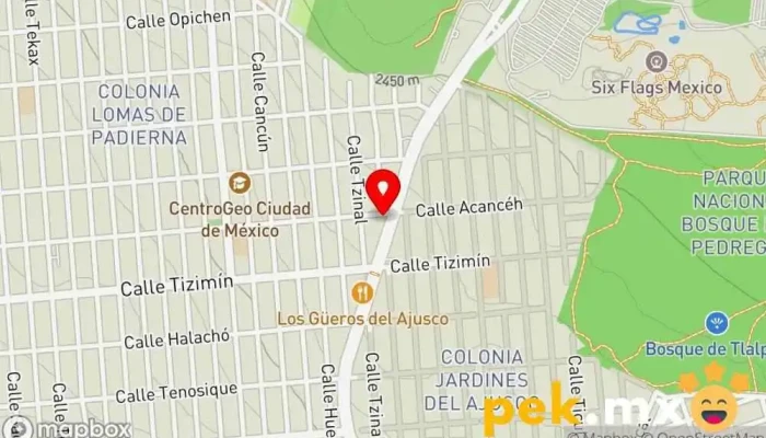 mapa de Cerrajeria La Llave del Éxito Ajusco Cerrajero en Tlalpan, Ciudad de México