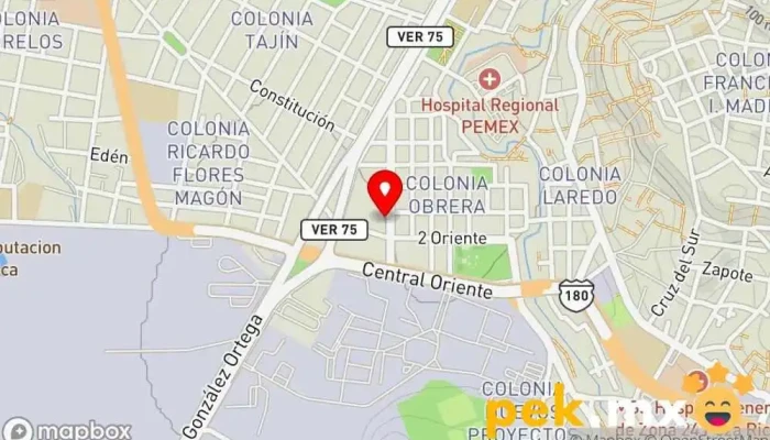 mapa de Cerrajería La Moderna Cerrajero en Poza Rica de Hidalgo