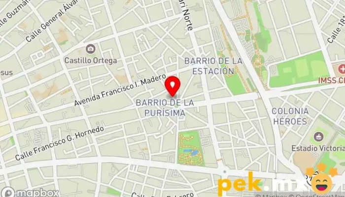 mapa de Cerrajeria la Puri Cerrajero en Aguascalientes