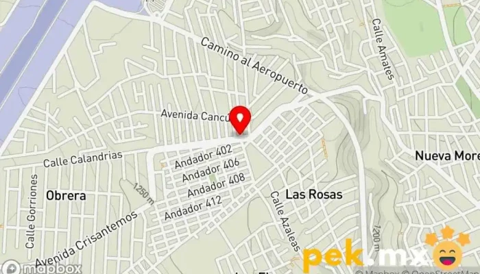 mapa de Cerrajería la Unidad Cerrajero en Xochitepec