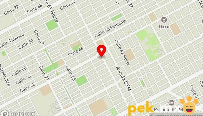 mapa de Cerrajeria Las Mil Llaves Cerrajero en Cancún