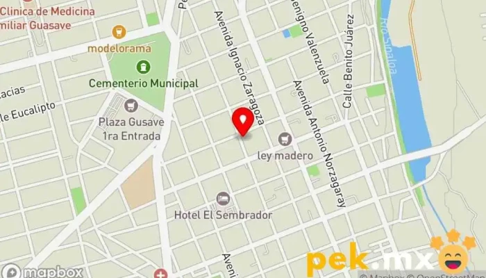 mapa de Cerrajeria Lopez y Eden Cerrajero en Guasave