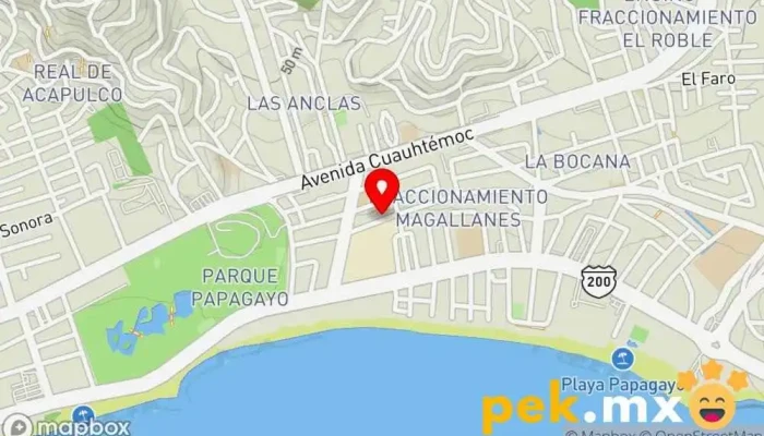 mapa de Cerrajería Maganda Cerrajero en Acapulco de Juárez