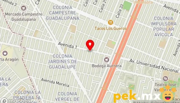 mapa de Cerrajería Mancilla Cerrajero en Cdad. Nezahualcóyotl