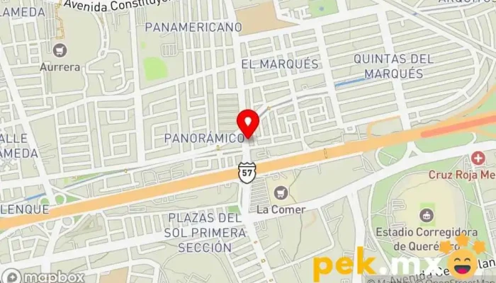 mapa de Cerrajeria Cerrajero en Santiago de Querétaro