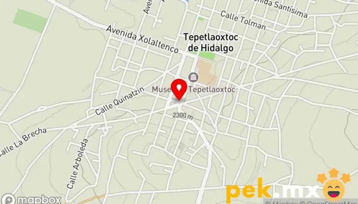mapa de Cerrajería Martínez Cerrajero en Tepetlaoxtoc de Hidalgo