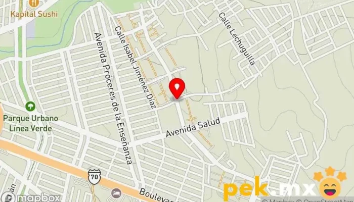 mapa de Cerrajería Martínez Servicio de duplicación de llaves en Aguascalientes